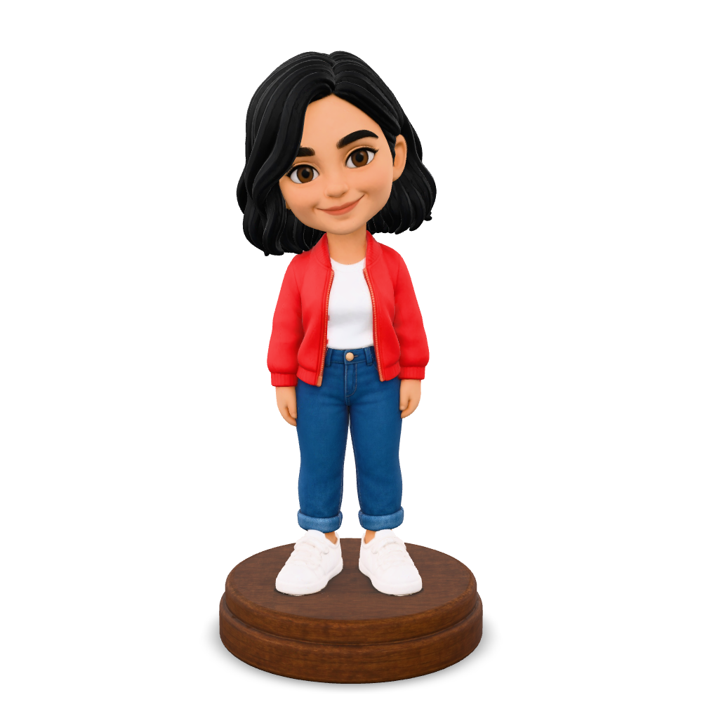 3D example: Chibi. Digital render of the interactive model, not a photograph of a finished print.