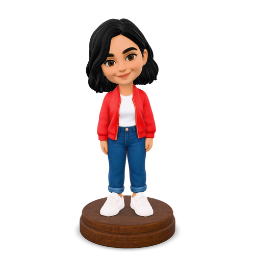 3D example: Chibi. Digital render of the interactive model, not a photograph of a finished print.