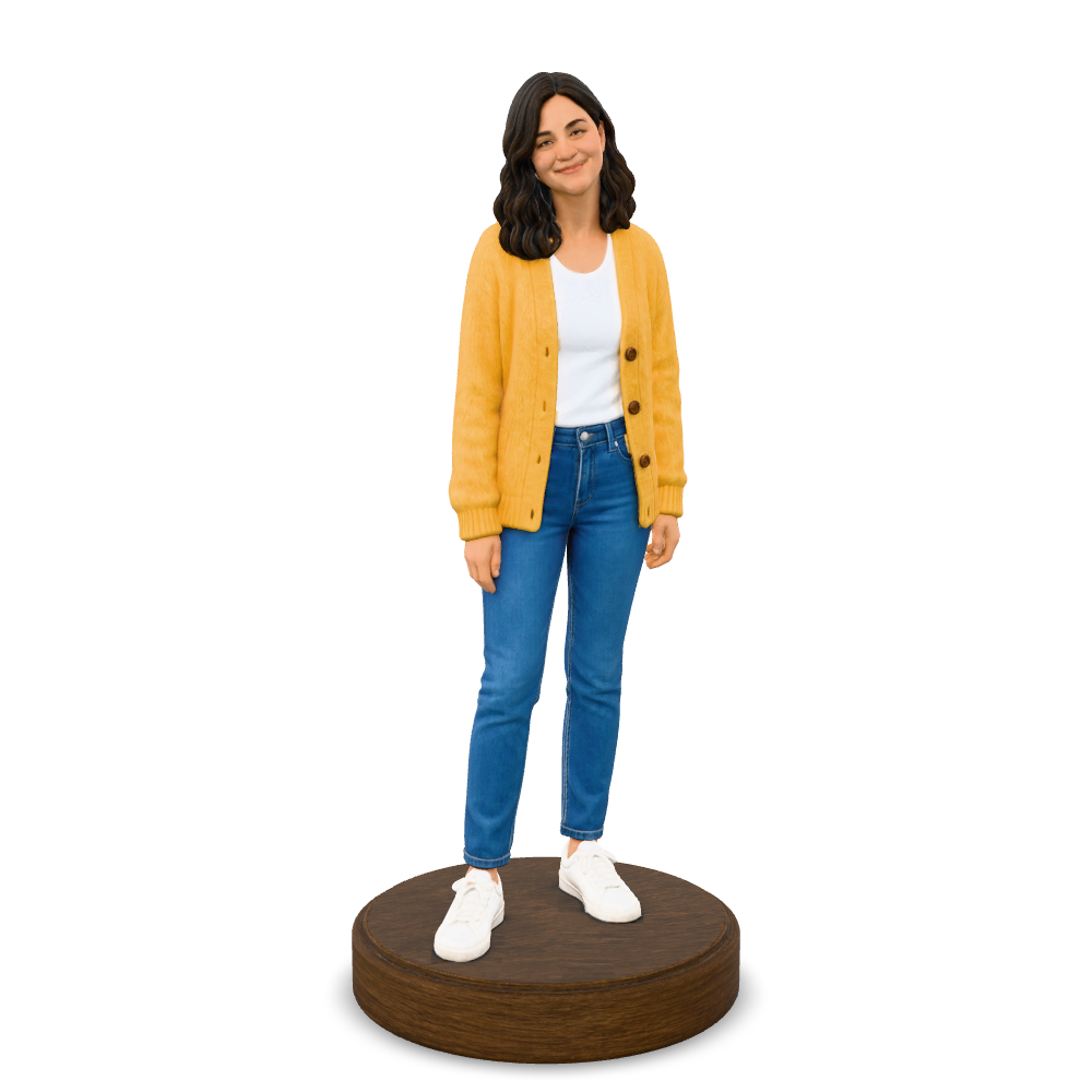3D example: Mini-Me. Digital render of the interactive model, not a photograph of a finished print.
