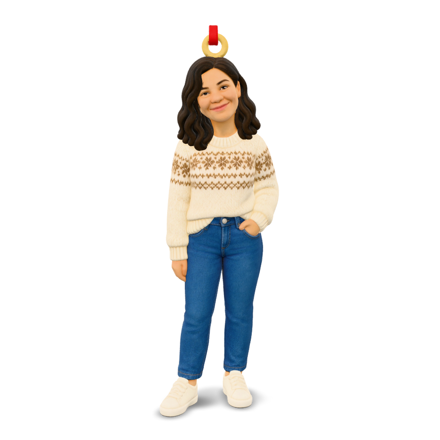 Christmas ornament: matching digital 3D model