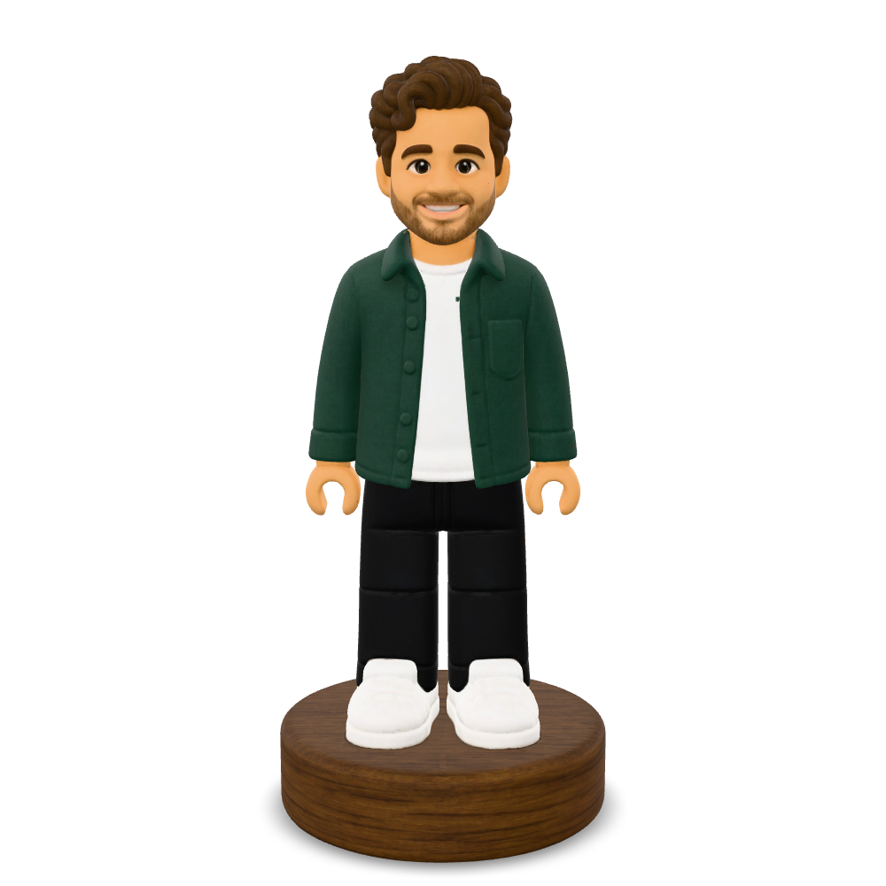 3D example: Block figure. Digital render of the interactive model, not a photograph of a finished print.