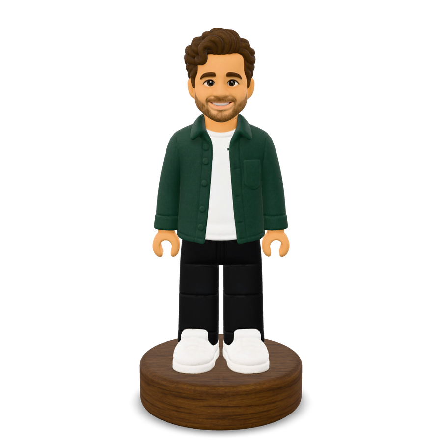 Block figure: matching digital 3D model