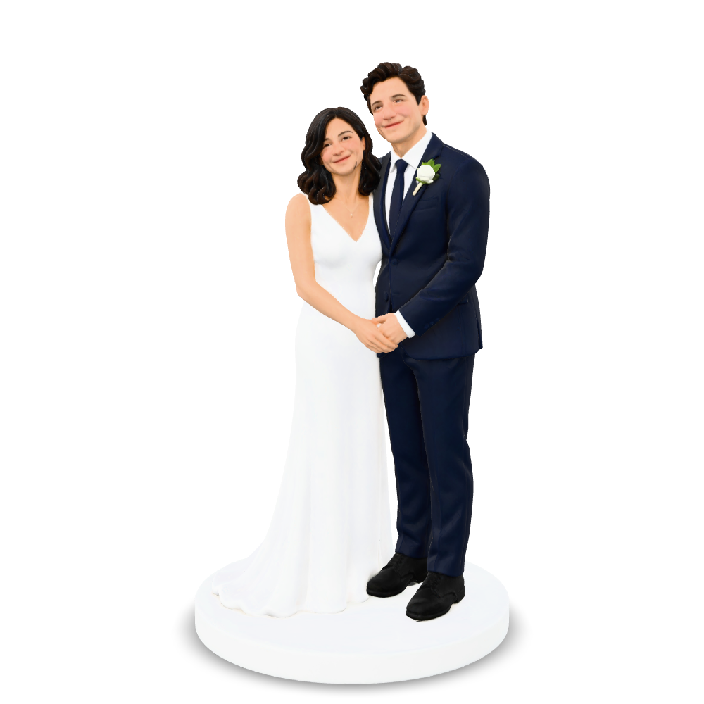 3D example: Wedding. Digital render of the interactive model, not a photograph of a finished print.