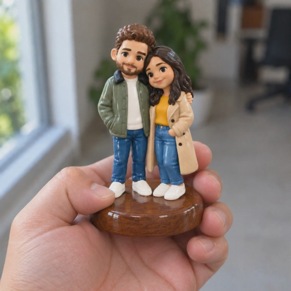 Sample video: Couple. AI-generated illustration, not footage of a finished print.